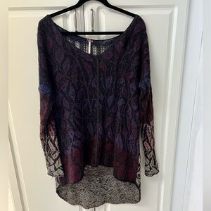 Free People high-low sweater with detail